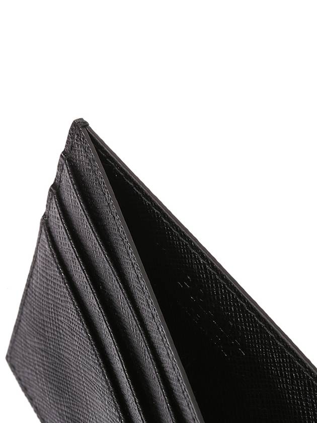 Saffiano Leather Card Wallet Black - PRADA - BALAAN 6