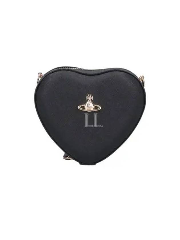 ORB Logo Heart Cross Bag Black - VIVIENNE WESTWOOD - BALAAN 2