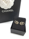 stud earrings metal strass gold crystal - CHANEL - BALAAN 2