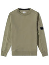 Men's Lens Wappen Diagonal Sweatshirt Green - CP COMPANY - BALAAN 2