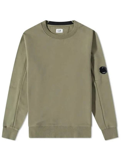 Men's Lens Wappen Diagonal Sweatshirt Green - CP COMPANY - BALAAN 2