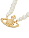 One Row Pearl Bas Relief Necklace Gold - VIVIENNE WESTWOOD - BALAAN 5