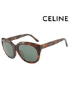 Eyewear Round Acetate Sunglasses Havana - CELINE - BALAAN 2