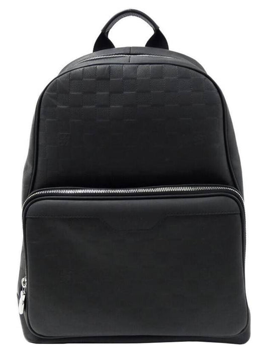 Campus Damier Infini Onyx Leather Backpack Black - LOUIS VUITTON - BALAAN 1