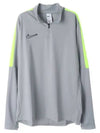 Dri Fit Academy 1 4 Zip Up Long Sleeve T-Shirt Grey - NIKE - BALAAN 2