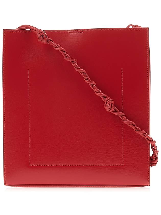 Tangle Medium Leather Cross Bag Red - JIL SANDER - BALAAN 4