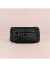 Testo Triangle Logo Nylon Belt Bag Black - PRADA - BALAAN 3