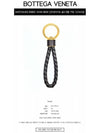 Intrecciato Lambskin Key Holder Black - BOTTEGA VENETA - BALAAN 3