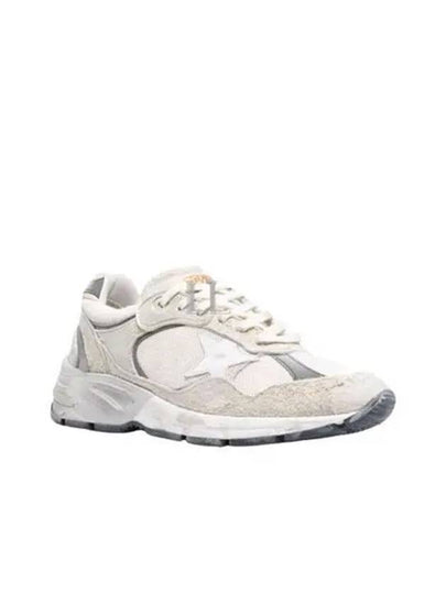 Mesh and Suede Leather Dad-Star Sneakers White Beige - GOLDEN GOOSE - BALAAN 2