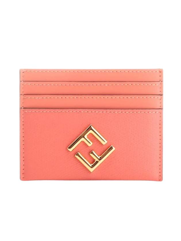 FF Diamond Card Wallet Pink - FENDI - BALAAN 1