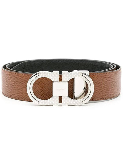 Salvatore Free Cutting Reversible Belt Vicuna Black - SALVATORE FERRAGAMO - BALAAN 2