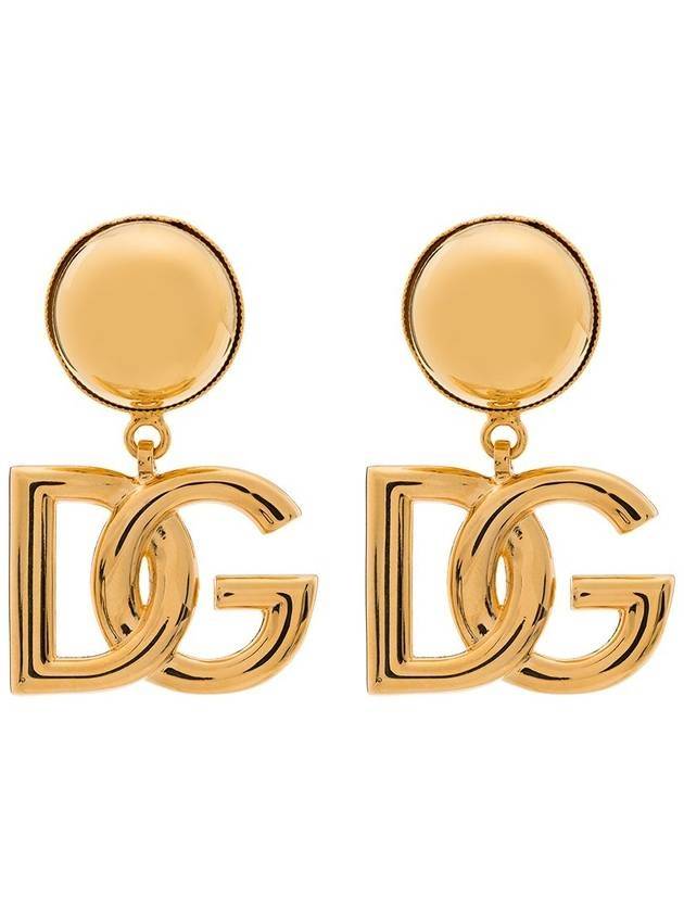 DG logo clip-on earrings gold - DOLCE&GABBANA - BALAAN 1