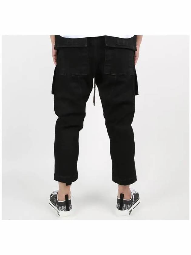 Dark Shadow Drawstring Cargo Track Pants Black - RICK OWENS - BALAAN 5