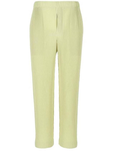 Monthly Color November Straight Pants Green - ISSEY MIYAKE - BALAAN 1