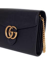 GG Marmont Chain Mini Cross Bag Black - GUCCI - BALAAN.