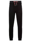 Tricolor Accent Cotton Sweatpants Black - MONCLER - BALAAN 2