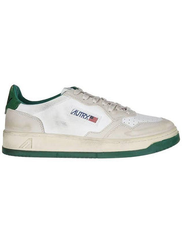 Men's Medalist Super Vintage Low Top Sneakers H White Green - AUTRY - BALAAN 1