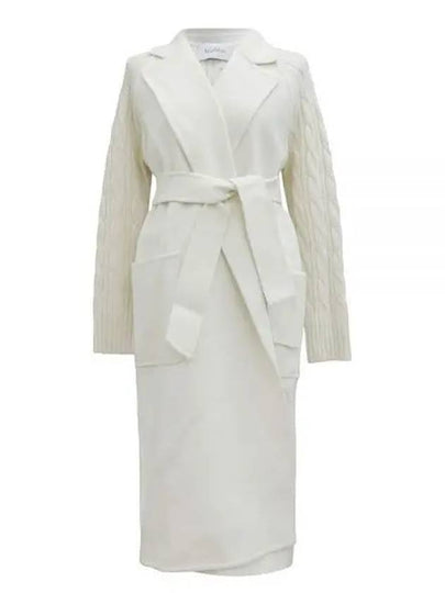 Hello Cashmere Wool Single Coat White - MAX MARA - BALAAN 2