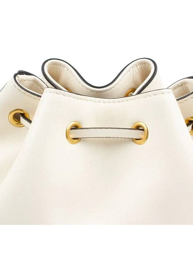 V Logo Signature Small Bucket Bag Light Ivory - VALENTINO - BALAAN 6