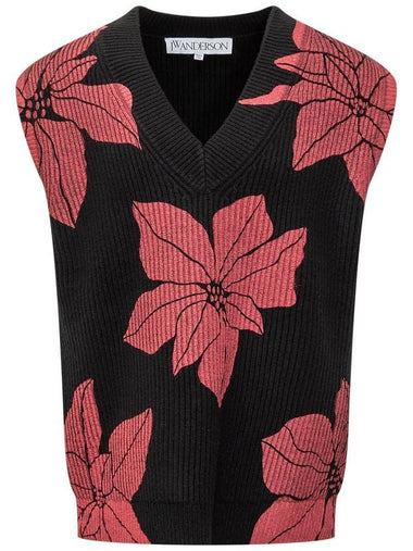 JW Anderson Vest With Floral Pattern - JW ANDERSON - BALAAN 1