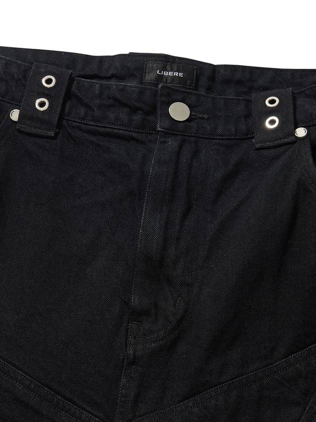 BIKER CUTTING JEANS BLACK - LIBERE - BALAAN 3