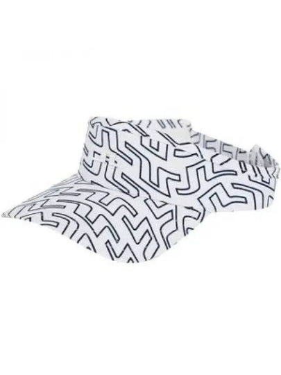 Samir Print Visor White Outline Bridge Swirl - J.LINDEBERG - BALAAN 2