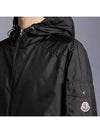 Etiache Rain Hooded Zip Up Black - MONCLER - BALAAN 7