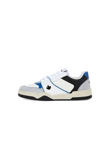 Men s SPIKER Maple Embroidered Sneakers White - DSQUARED2 - BALAAN 1