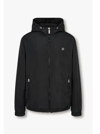 Men s Mesh Liner Hooded Windbreaker Black - PHILIPP PLEIN - BALAAN 1