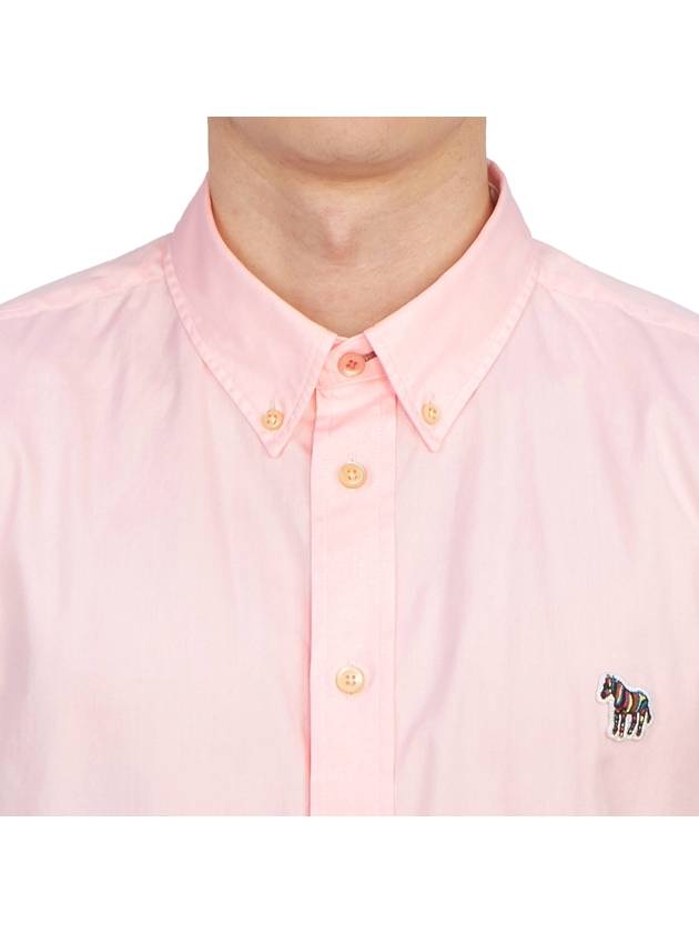 Zebra Patch Long Sleeve Shirt Light Pink - PAUL SMITH - BALAAN 6