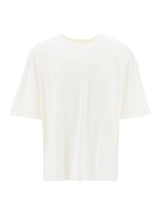 Boxy Short Sleeve T-Shirt Chalk - LEMAIRE - BALAAN 1