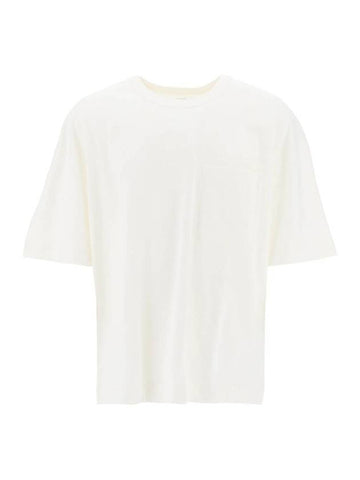 Boxy Short Sleeve T-Shirt Chalk - LEMAIRE - BALAAN 1