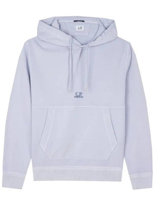 Central Logo Hoodie Cosmic Sky - CP COMPANY - BALAAN 2