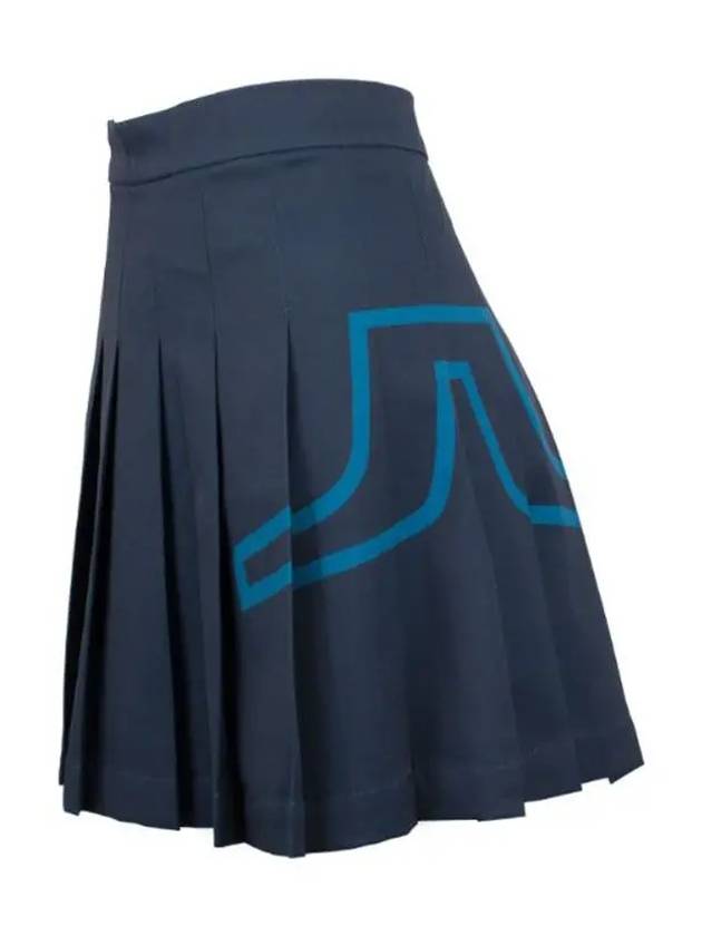 Women's Naomi Golf Pleated Skirt Navy - J.LINDEBERG - BALAAN 3