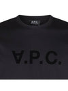 VPC Logo Organic Cotton Short Sleeve T-Shirt Black - A.P.C. - BALAAN 4