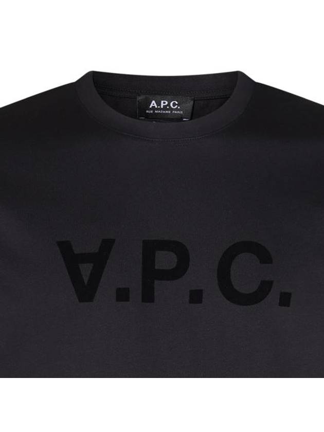 VPC Logo Organic Cotton Short Sleeve T-Shirt Black - A.P.C. - BALAAN 4