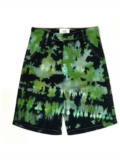 Men's Tie Dye Shorts Green - AMI - BALAAN 2