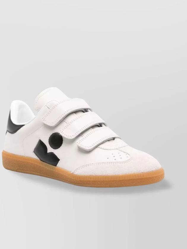 Logo Leather Low Top Sneakers White - ISABEL MARANT - BALAAN 3