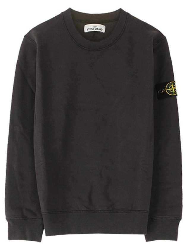 Wappen Patch Crewneck Sweatshirt Dark Grey - STONE ISLAND - BALAAN 2