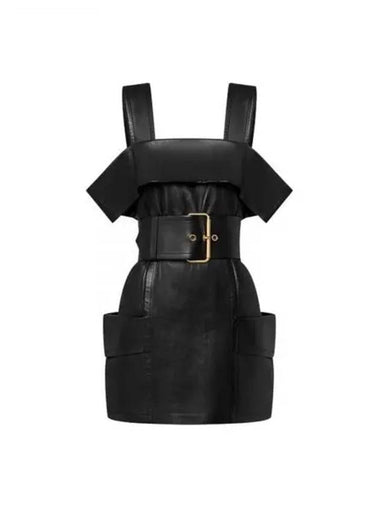 Oversized belt calfskin utility dress 1ABEM0 - LOUIS VUITTON - BALAAN 1