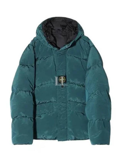 Logo Patch Reversible Padding Green - STONE ISLAND - BALAAN 2