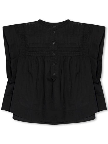 Marant Etoile ‘Leaza’ Top, Women's, Black - ISABEL MARANT - BALAAN 1