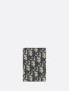 Vertical Half Card Holder Beige And Black  Oblique Jacquard - DIOR - BALAAN 2