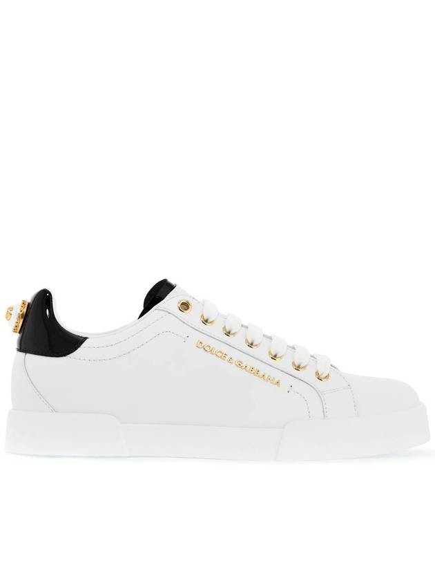 Women's Calfskin Nappa Portofino Sneakers White - DOLCE&GABBANA - BALAAN 2