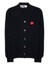 Men's Pixel Logo Patch Cardigan P1N084 BLACK - COMME DES GARCONS - BALAAN 10