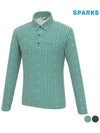 Men s pattern button point long sleeved collar t shirt SO3MTS002 - SPARKS - BALAAN 1