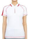 Women's Kourtney Polo Short Sleeve T-Shirt White - J.LINDEBERG - BALAAN 2