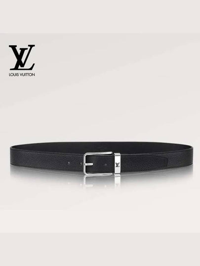 Men's Pont Neuf 35MM Leather Belt Black - LOUIS VUITTON - BALAAN 2