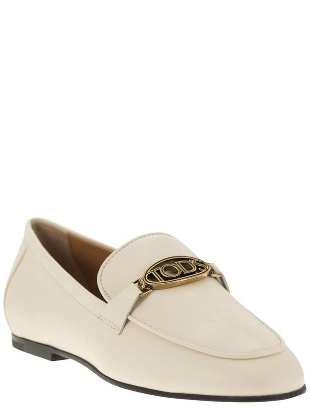 Leather loafer with accessory - TOD'S - BALAAN 2