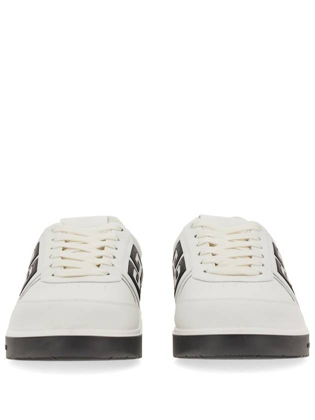 G4 Logo Calfskin Low-Top Sneakers Black White - GIVENCHY - BALAAN 5